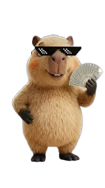 Margo con lentes y billetes